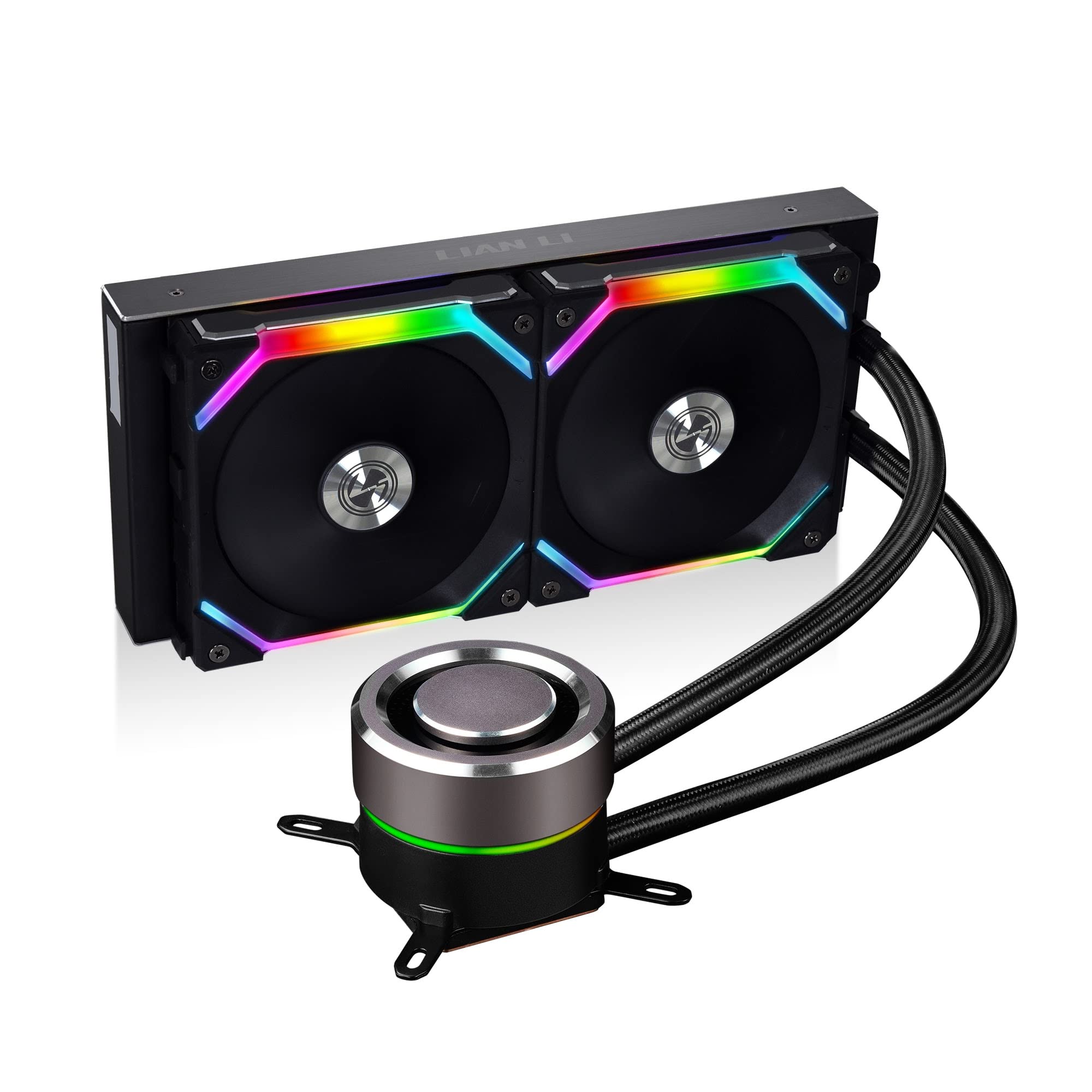 Lian Li LIGALAHAD AIO 240 RGB UNI Ventoinha SL120 Edição Preto